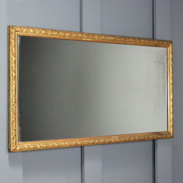 Mirror with Carved and Gilded Frame For Sale - Image 11 of 11