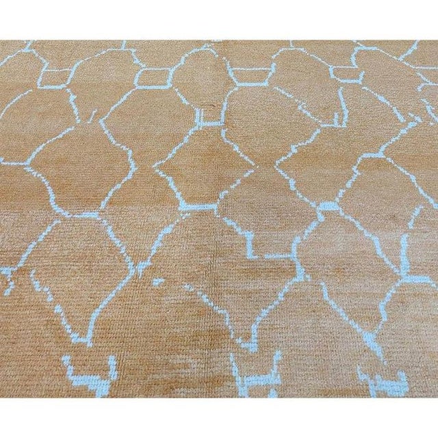 1990s Handwoven Moroccan Style Area Rug 6x10 For Sale - Image 9 of 10