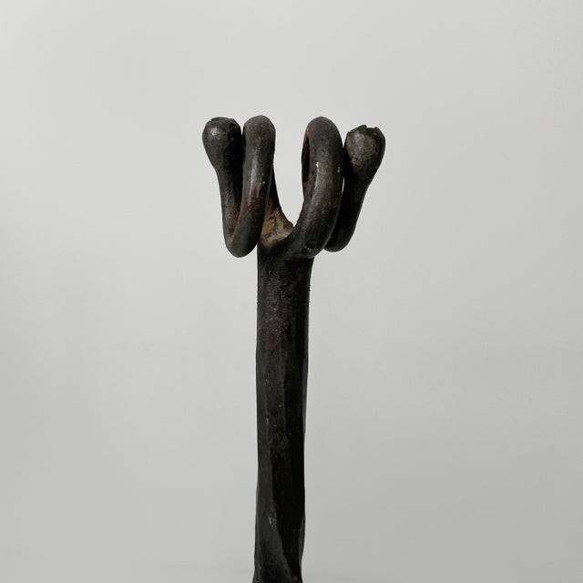 1930s 19th-Century Style Italian Doorstop in Wrought Iron, 1930s, Set of 2 For Sale - Image 5 of 11