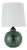 Danish Art Deco Green Ceramic Ball Table Lamp by P. Ipsens Enke, 1940s For Sale