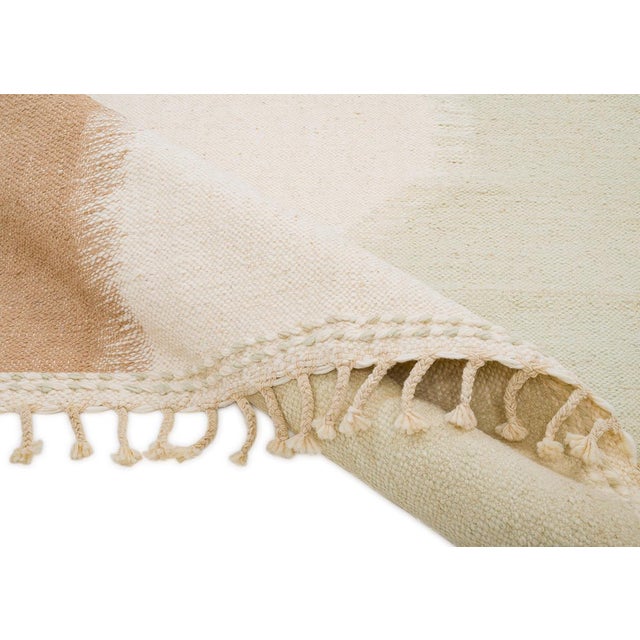 Moroccan Flatweave Wool Rug by Azele Studio For Sale - Image 10 of 12