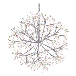 Multicolor LED Hanging Orb 17.5"D For Sale