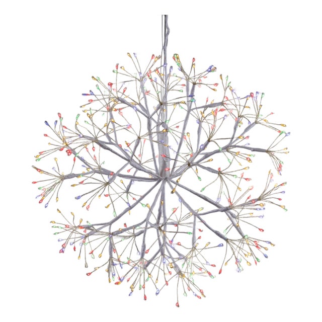 Multicolor LED Hanging Orb 17.5"D For Sale