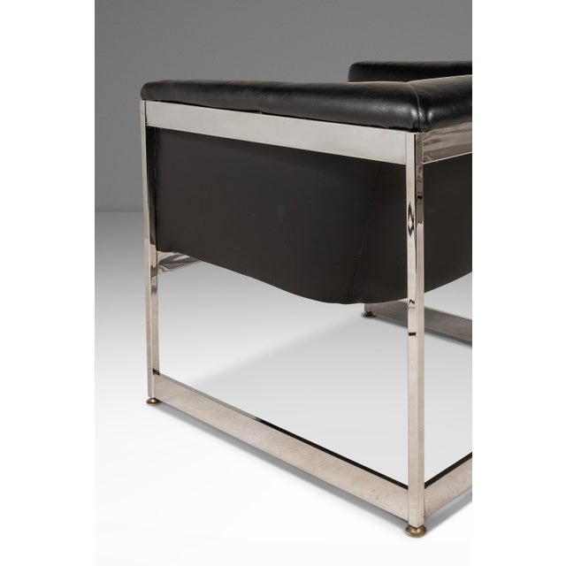 Rare Set of Two ( 2 ) Mid-Century Modern "Cube" Chairs by Milo Baughman for Thayer Coggin, Usa, C. 1960's For Sale - Image 13 of 18