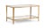 This is the Carson coffee table by Chelsea House Inc. The piece features an antique gold leaf finish on iron, a glass top,...
