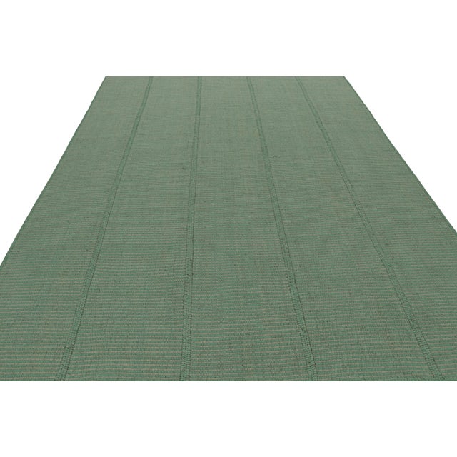 Contemporary Rug & Kilim’s Contemporary Kilim, in Teal and Seafoam Accents For Sale - Image 3 of 7