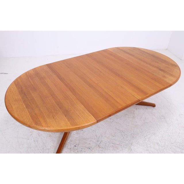Brown Vintage Extendable Teak Dining Table by CJ Rosengaarden, 1960s For Sale - Image 8 of 16