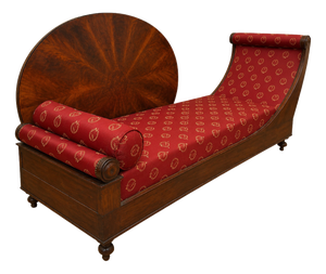 Empire Restoration Chaise Lounge in Flame Mahogany