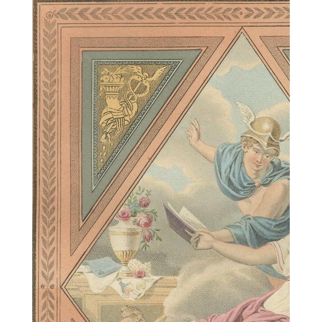 Maaskamp, The Art of Drawing Presenting Her Work to Mercury, 1811, Engraving For Sale - Image 6 of 9