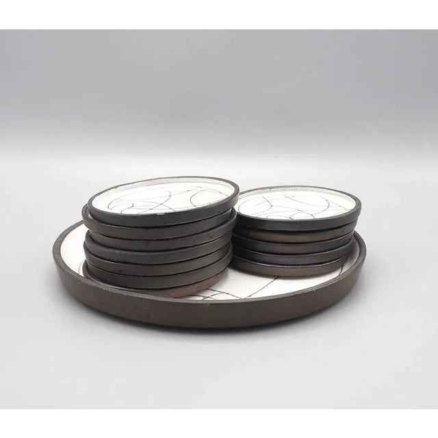 Carasso Cake Serving Set from Cor Unum, 1960s, Set of 13 For Sale - Image 4 of 13