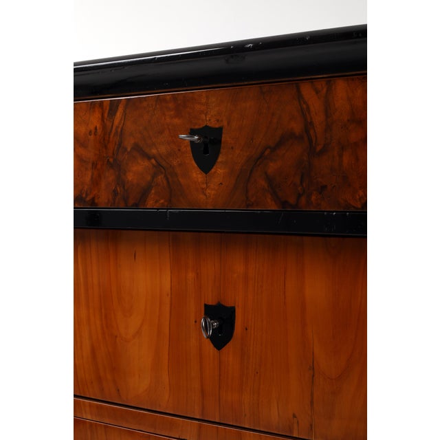 Wood Biedermeier Chest of Drawers in Cherry Wood, 1820 For Sale - Image 7 of 18