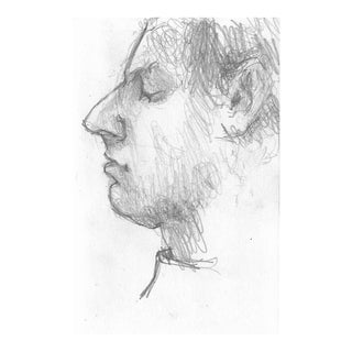 1960s Portrait of Man in Profile For Sale