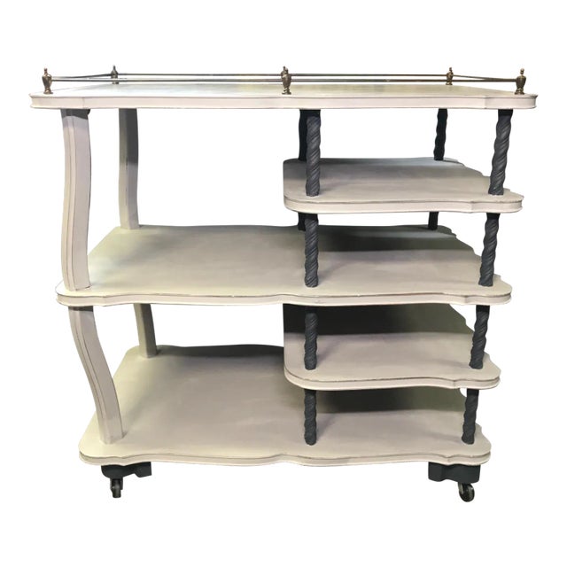 Painted Bar Cart For Sale