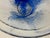 Large Vintage Conical Blue Glass Centerpiece Bowl, 1980s For Sale - Image 10 of 15
