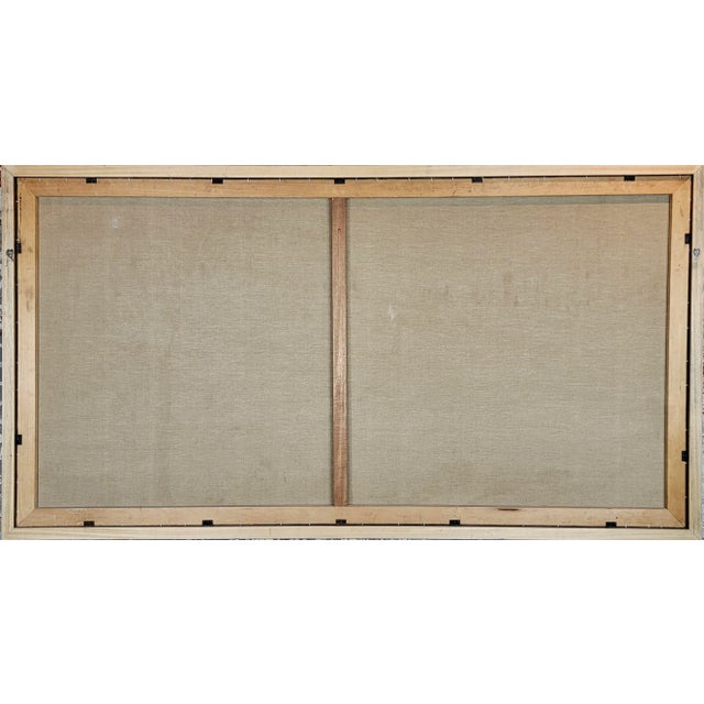 E. Case -Children at Play at Park Over the Brooklyn Bridge-Monumental Oil Painting For Sale - Image 12 of 13