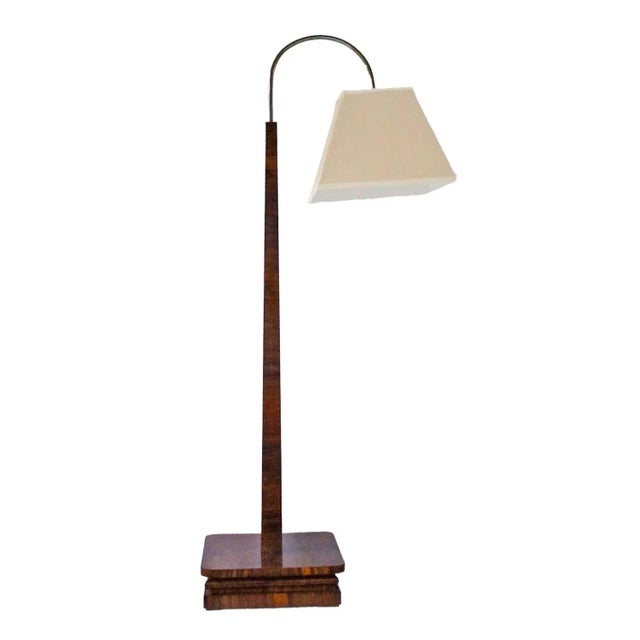 Brown Art Deco Floor Lamp, 1930s For Sale - Image 8 of 8