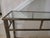 Vintage Faux‑Bamboo Metal Console Table With Glass Top For Sale - Image 10 of 12