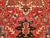 Vintage Persian Heriz Serapi Rug, Hand-Knotted Wool, Geometric Pattern, Red & Navy, 6x9 For Sale - Image 17 of 18