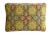 Custom-tailored designer pillow in Clarence House "Saratoga Mustard" gros-point woven cotton blend fabric. Gold cotton-...