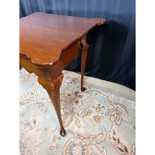 Queen Anne Folding Game Table For Sale - Image 11 of 12