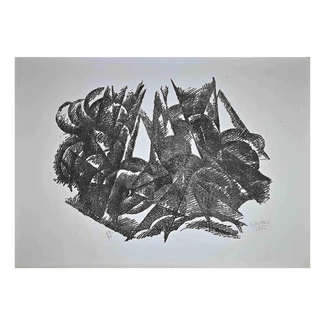 Gerardo Dottori, Composition, Original Lithograph, 1971 For Sale