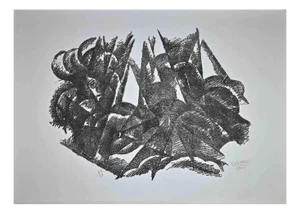 Gerardo Dottori, Composition, Original Lithograph, 1971