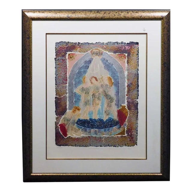 Roy Tonkin "Les Cascade Ii" Hand Signed Etching For Sale