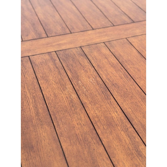 Vintage Refectory Style Dining Table With Turned Baluster Legs & Trestle Base For Sale - Image 11 of 12