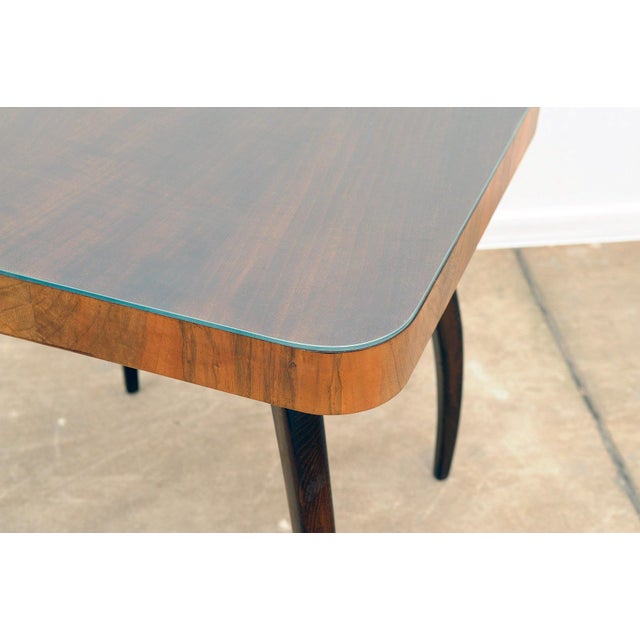 Walnut Spider Table H259 by Jindřich Halabala, 1950s For Sale - Image 9 of 10