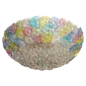 Mid-Century Flower Glass Ceiling Light, 1950s