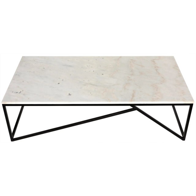 Noir NOIR Molimo Coffee Table with Black Metal For Sale - Image 4 of 8
