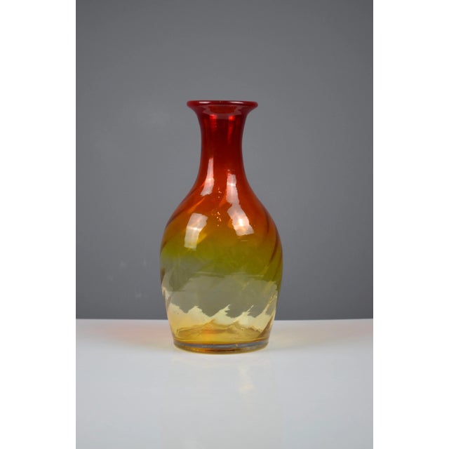 Glass Amberina Art Glass Vase by Blenko, 1960s For Sale - Image 7 of 9