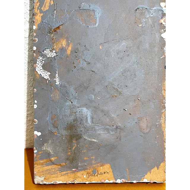 Green Edward Avedisian, Mod Abstract Expressionist Modernist Oil Painting Edward Avedisian Color Forms For Sale - Image 8 of 8