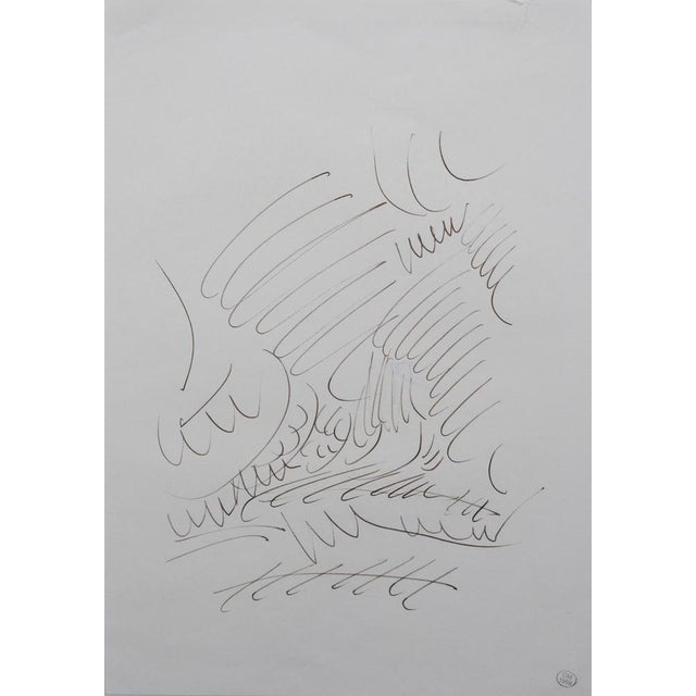 Paper Dora Maar, Surreal Forest, Original Ink Drawing For Sale - Image 7 of 7