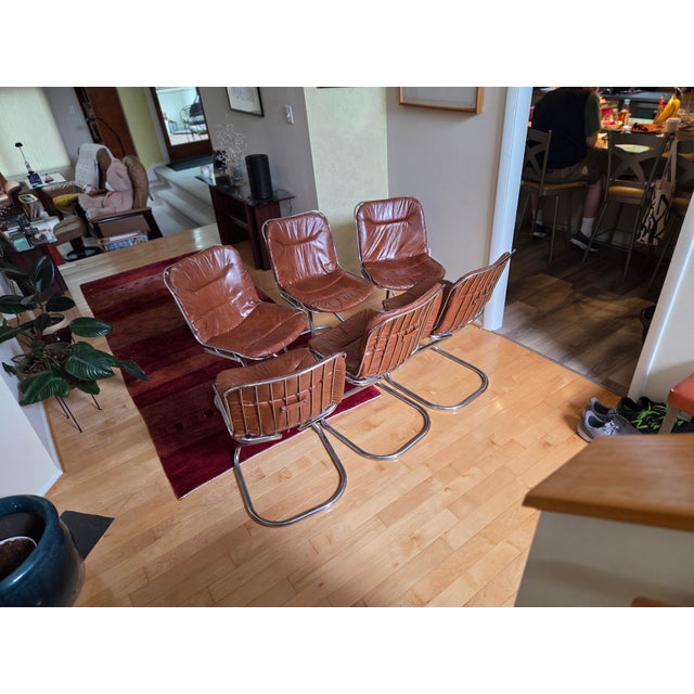 Italian Mid-Century Modern Style Dining Room Chairs For Sale - Image 11 of 13