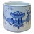 Chinese Blue & White Porcelain Treasure Scenery Brush Holder Pot For Sale