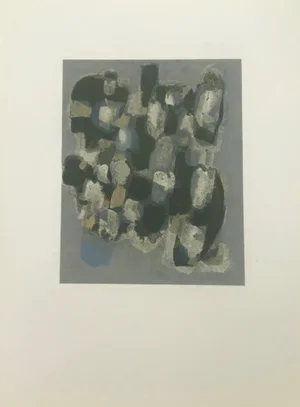 1961 Ubac Original Lithograph Dm06130 Derriere Le Miroir