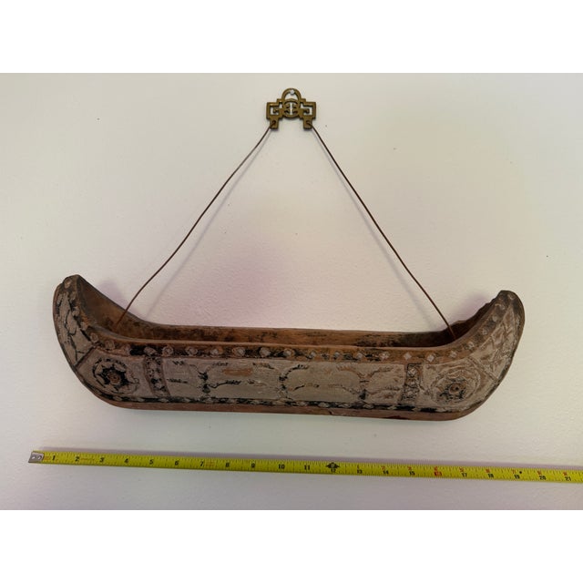 Vintage Decorative Canoe - South Pacific For Sale - Image 4 of 4
