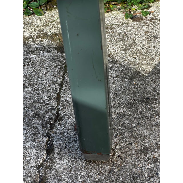 Vintage Industrial Desk in Green Metal, 1950s For Sale - Image 13 of 18
