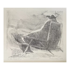 1980 Harry Buckley at the Beach Lithograph