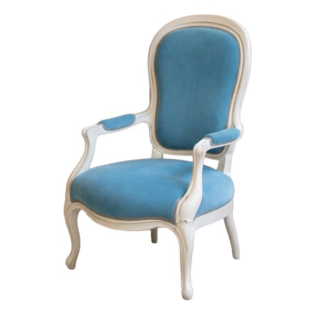 Walnut Armchair, France, 1920 For Sale