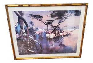 Vintage 1960s Fh Wagner Framed Print