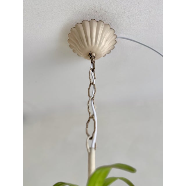 Vintage Tole Tulip Chandelier in Orange and Yellow Painted Steel, 1960s For Sale - Image 14 of 18