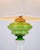 Table Lamp in Green and White Opaline Glass with Brass Details, 1880s For Sale - Image 5 of 9