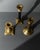 Vintage Brass Candleholders, 1940s, Set of 3 For Sale - Image 5 of 11
