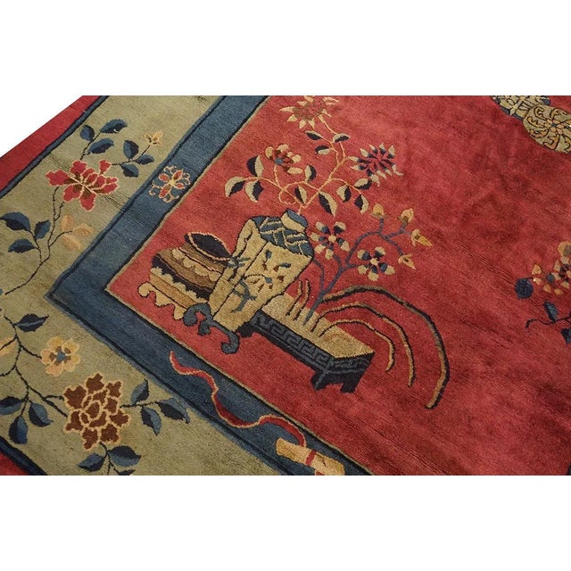 1910s Early 20th Century Chinese Peking Carpet ( 11' x 14' - 335 x 427 ) For Sale - Image 5 of 6