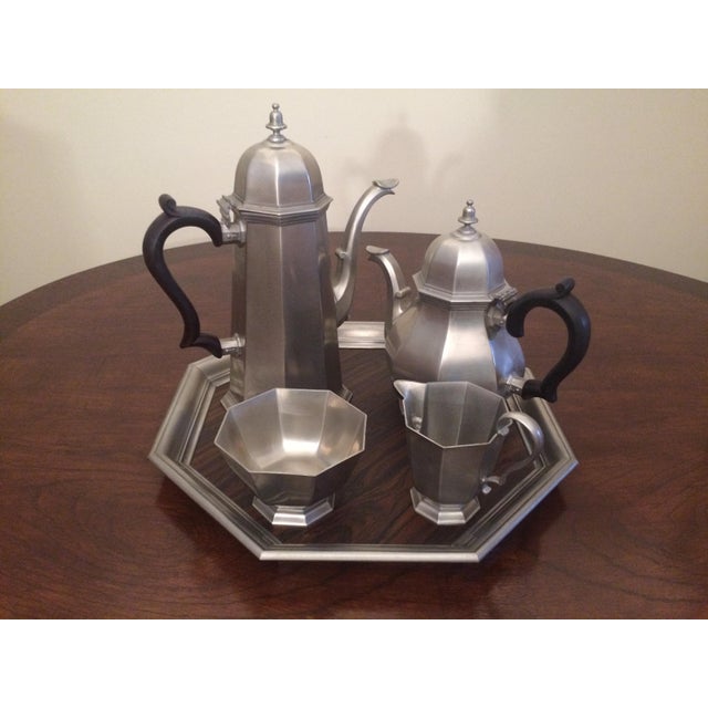 Vintage Gorham Pewter Coffee & Tea Set 5 Pieces Chairish