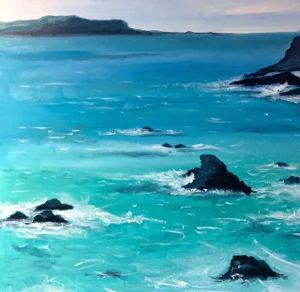 Contemporary The Lizard 2 - Acrylic on Canvas Painting by Shabs Beigh