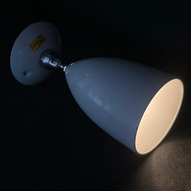 Gray Wall Lamps from Philips, 1960s, Set of 2 For Sale - Image 8 of 9