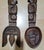 Tribal Hand Carved Wood Spoon & Fork - Set of 2 For Sale - Image 3 of 7